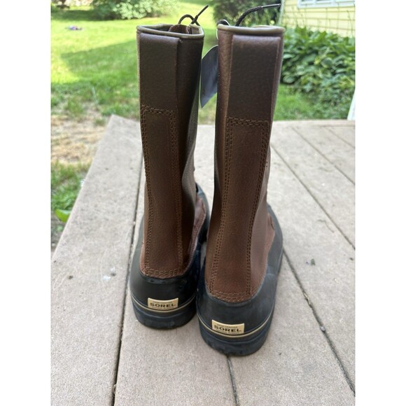 Sorel Maverick Waterproof SNOW Boot Brown Leather NM1080-200 Mens Size 13 TALL - Picture 4 of 7